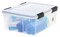 IRIS USA 30.6qt WEATHERPRO Airtight Plastic Storage Bin with Lid and Seal and Secure Latching Buckles